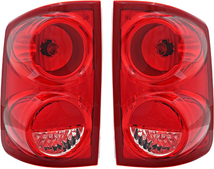 2005-2011 Dodge Dakota LED Tail Lights Pair - Left & Right Side Replacement Lamps for Improved Visibility and Safety - Perfect for Night Driving and Off-Road Adventures