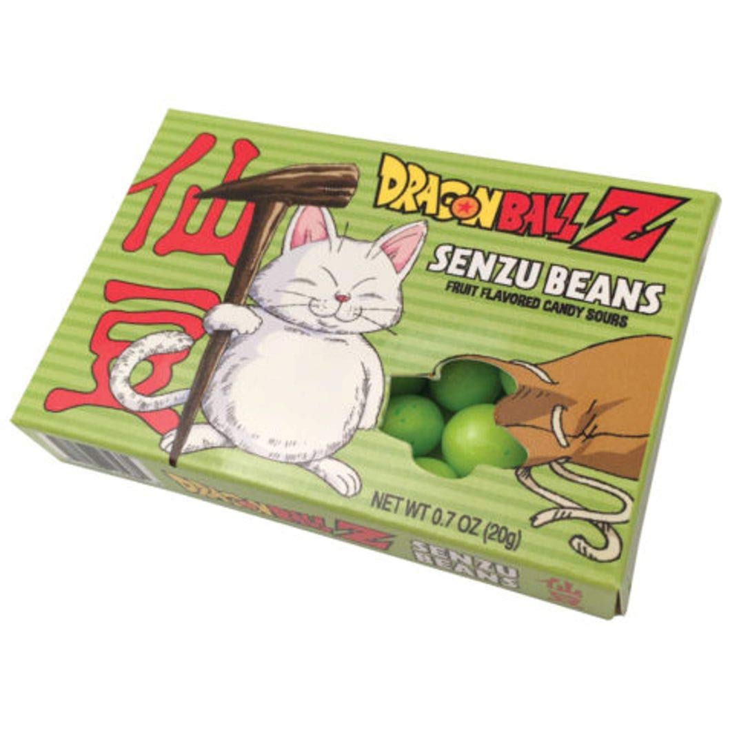 Dragon Ball Z Senzu Beans Fruit Flavored Sour Candy - Anime Themed Sweet Treat for Cosplay, Parties & Collectors