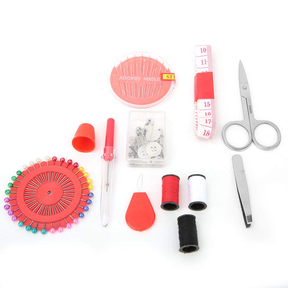 Portable Sewing Box - Universal Tinplate Sewing Kit with Scissors & Needle Felting Tools | Durable DIY Craft Supplies for Home Sewing, Quilting, Mending & Fabric Projects | Perfect for Beginners & Professional Tailors