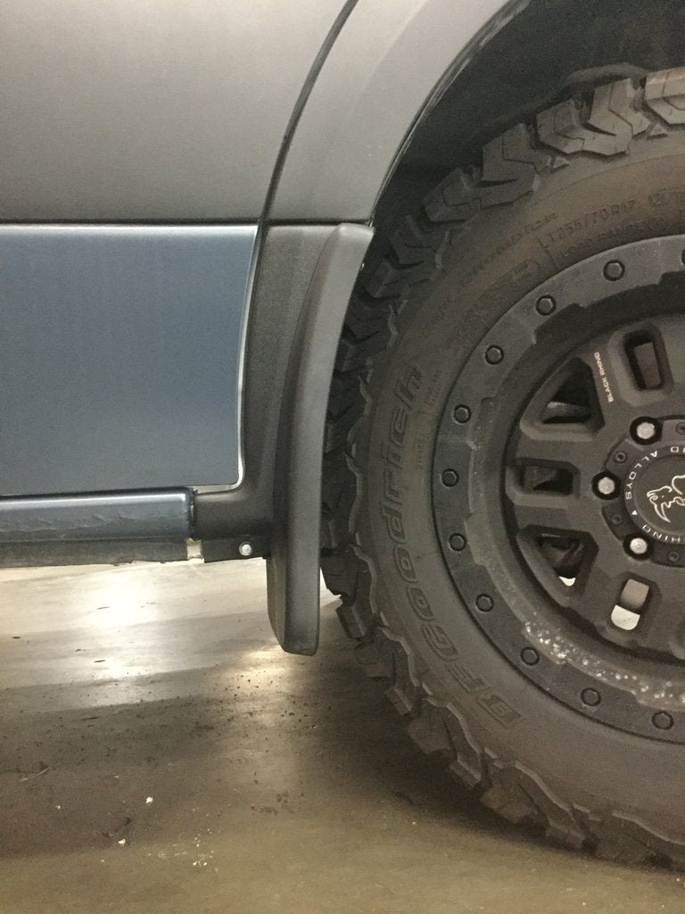 Terrawagen Mondo Mudguards for 2019-2023 Mercedes Sprinter Van - Heavy Duty Splash Guards for Off-Road & Urban Driving