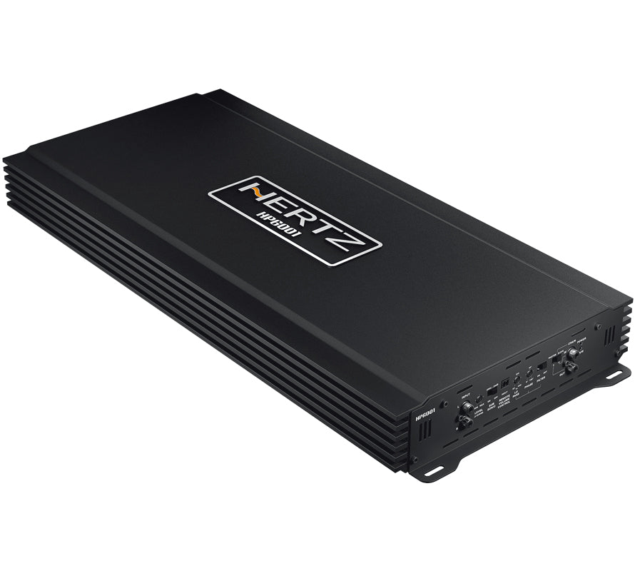 Hertz HP 6001 SPL Show D Class Mono Amplifier with Crossover - High Power Car Audio Amp for Bass Boost & Sound System Upgrade | Perfect for Car Audio Competitions & Custom Installations