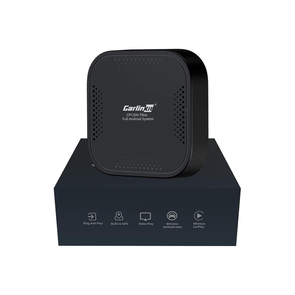 2022 CarlinKit AI Box Wireless CarPlay & Android Auto Adapter - Convert OEM Wired CarPlay to Wireless, Supports YouTube & Netflix Streaming, Seamless Android Switching - Perfect for Road Trips, Commuting & In-Car Entertainment