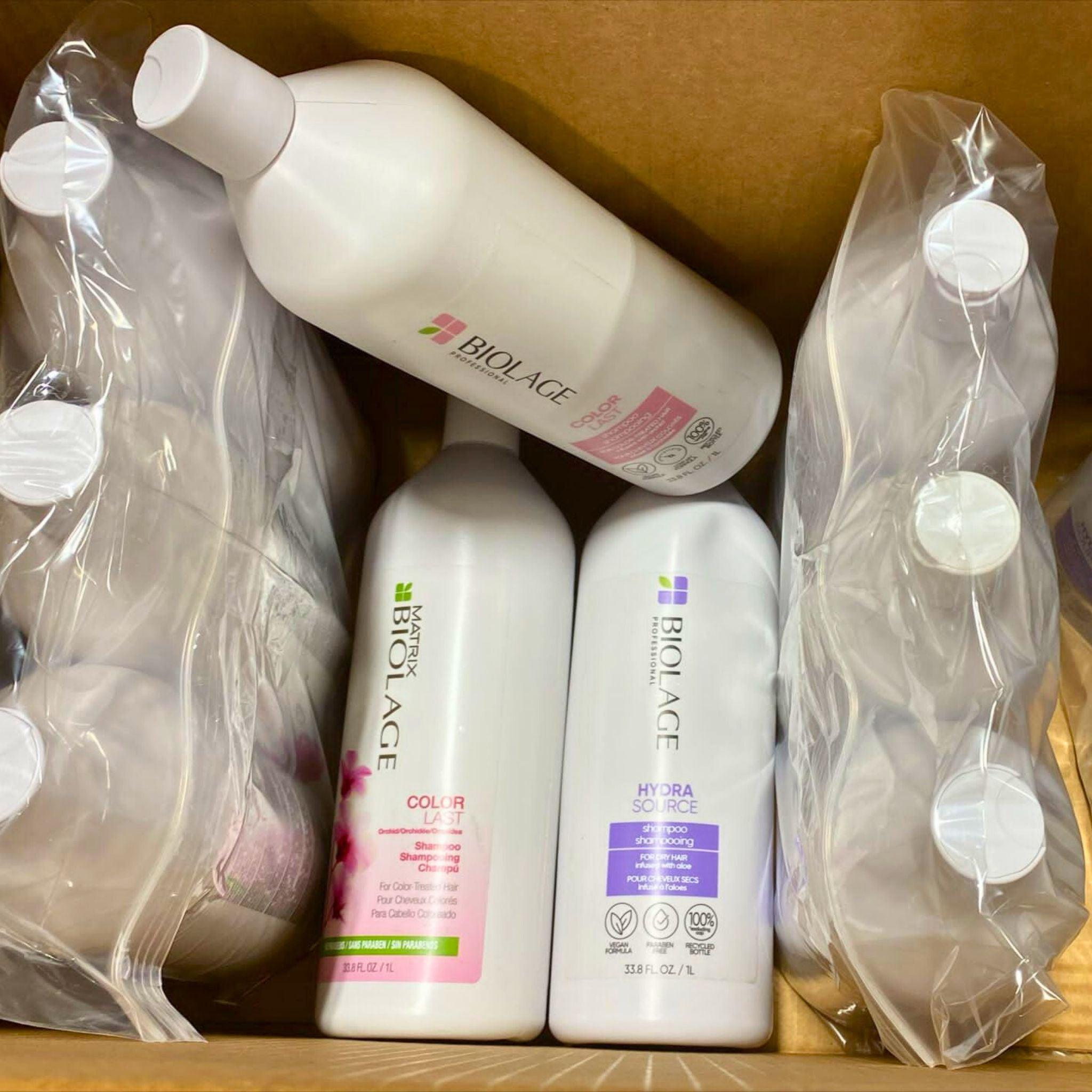 BIOLAGE Assorted Shampoo Variety Pack - 33.8OZ (24-Piece Bulk Set) for Salon Professionals & Hair Care Enthusiasts - Perfect for Salons, Spas, and Home Use
