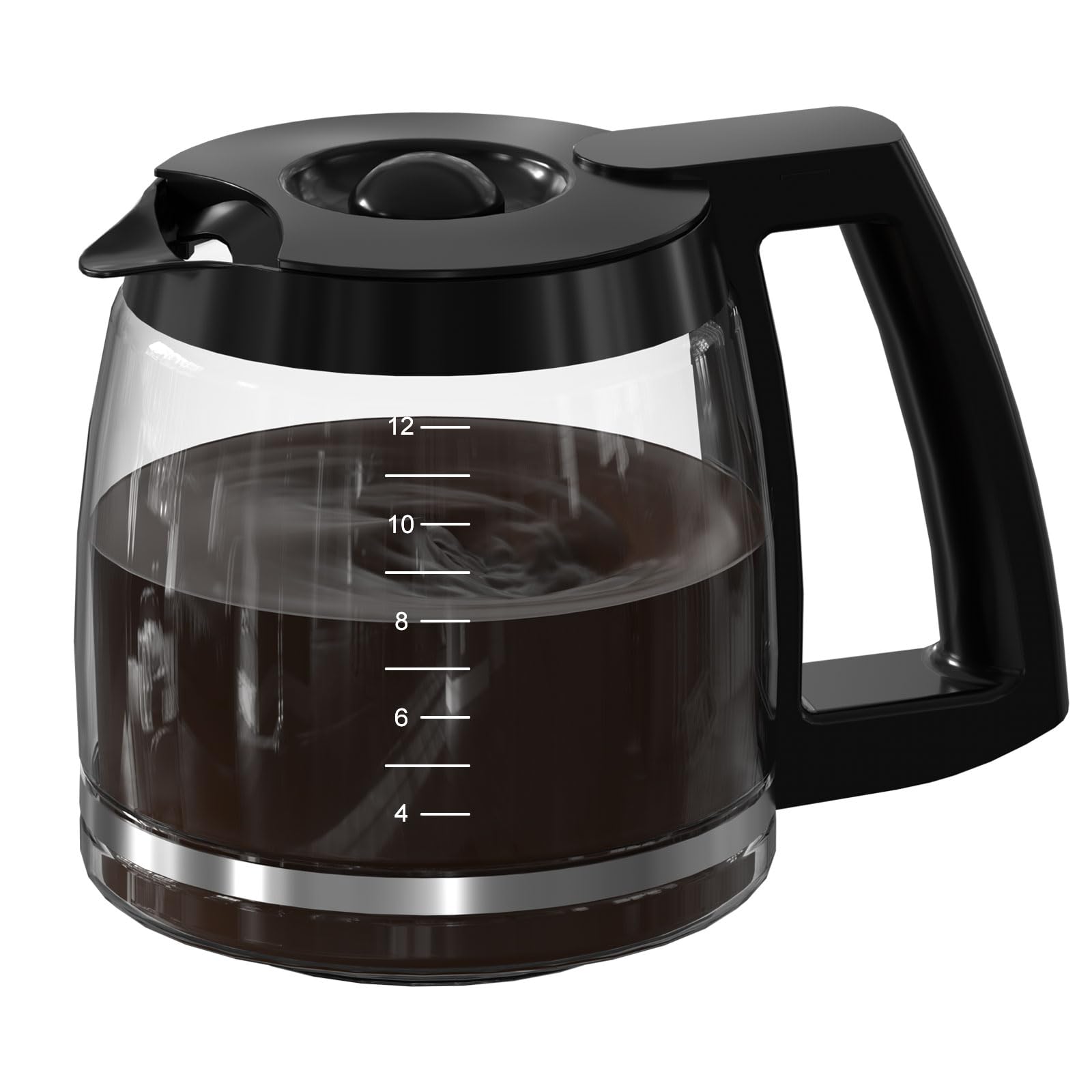 12-Cup Replacement Coffee Pot for Cuisinart Coffee Makers - Compatible with SS-12, SS-15, SS-16, DCC-1100BK, DCC-1200, DCC-2650, CHW-12P1, DGB-400, DGB-550BK, DGB-550BK1, DGB-625BC & DGB-700BC - Perfect for Home, Office or Restaurant Use