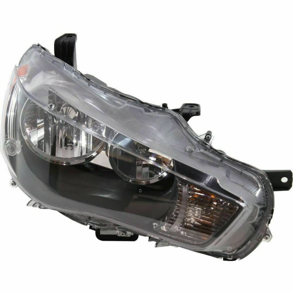 Mitsubishi Outlander 2010-2013 Passenger Side Headlight Assembly - CAPA Certified Replacement Part (MI2503157, 8301C418) | Durable Composite Housing | Perfect for Night Driving & Foggy Conditions