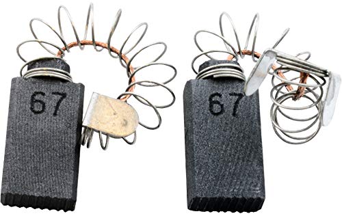 AEG B16 Saw Replacement Carbon Brushes CA-07-48819 - Includes Spring, Cable & Connector - Perfect for Power Tool Maintenance & DIY Projects