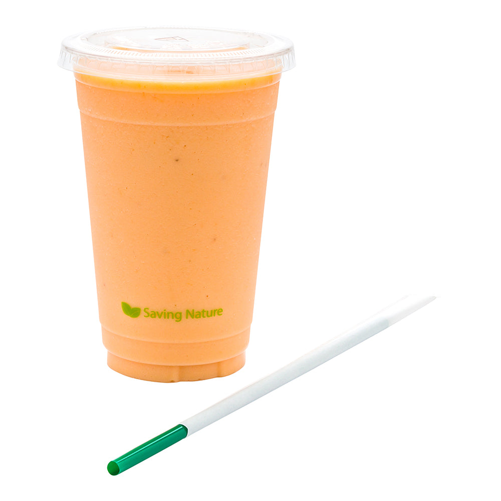 Eco-Friendly Compostable PLA Plastic Straws - 8 1/4