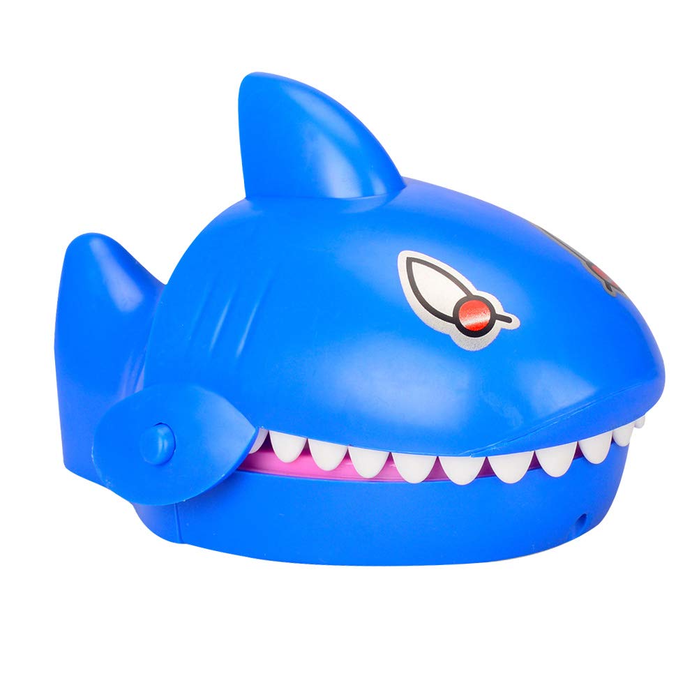 Amosfun Shark Biting Finger Toy - Funny Dentist Game with Gleaming Sound for Kids - Perfect for Birthday Gifts, Party Favors & Stress Relief Play