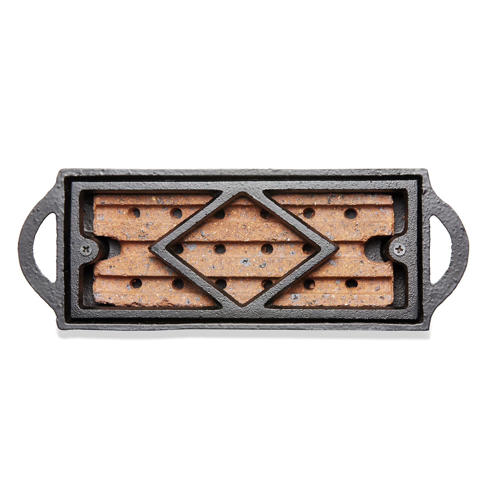 UniFlame Cast Iron Firestarter Tray - Heavy Duty Fireplace Starter Log Holder for Indoor/Outdoor Use - Perfect for Camping, Fire Pits & Wood Stoves (Model C-1137)