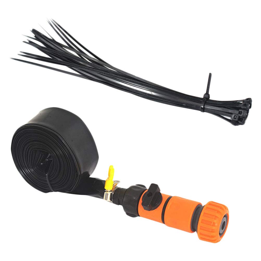 DOITOOL 12M Trampoline Sprinkler Pipe with Orange Head - Garden Water Cooling System for Outdoor Play, Summer Fun & Backyard Activities