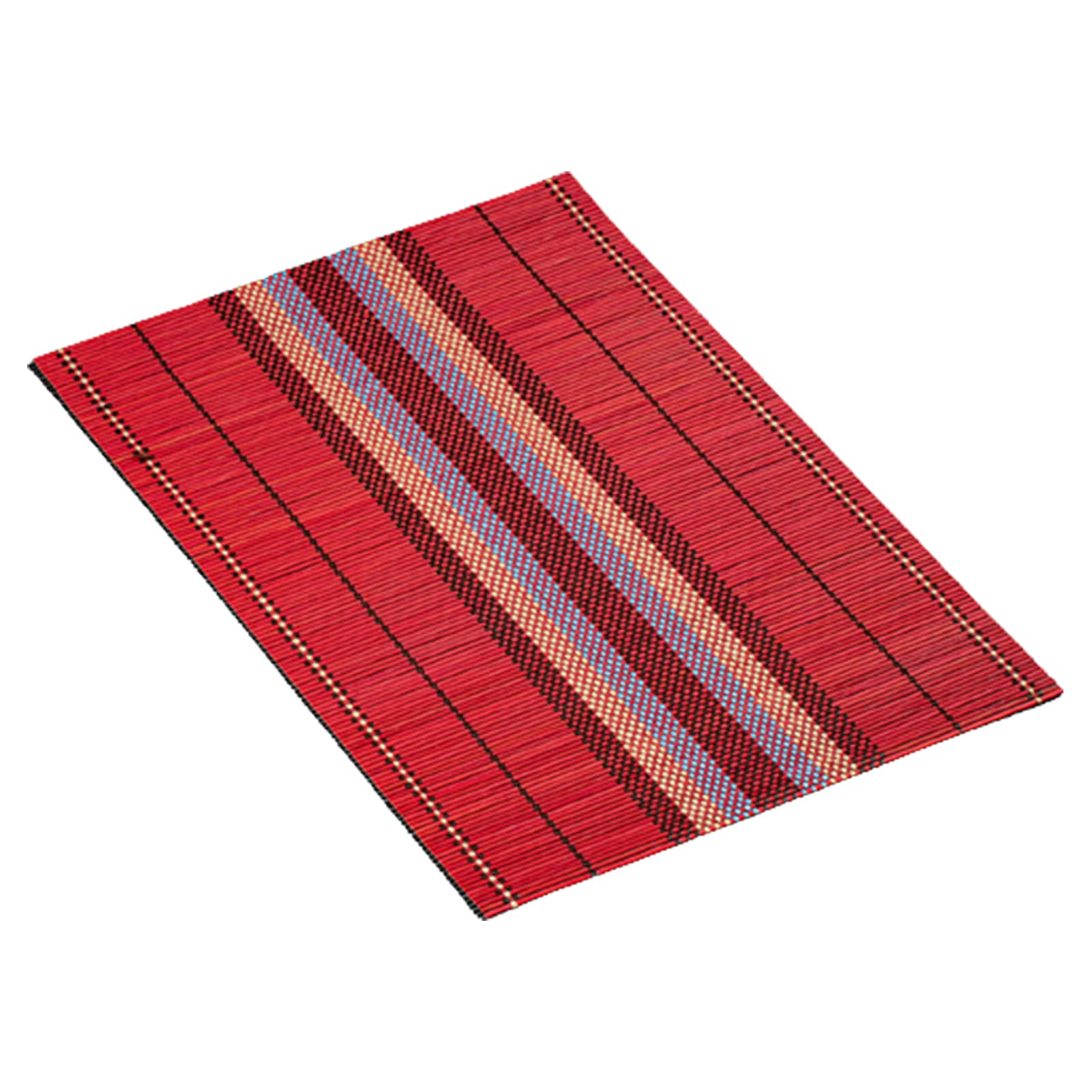 Eco-Friendly Bamboo Placemats Set - Waterproof, Heat Resistant & Non-Slip Table Mats for Dining, Kitchen, Office - Bright Red Home Decor for Everyday Use & Special Occasions