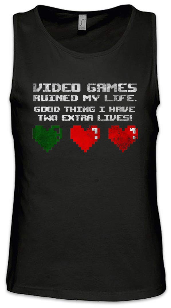 Funny Video Games Ruined My Life Men's Tank Top - Gym Workout Shirt for Gamers - Perfect for Workouts, Gaming Events & Casual Wear