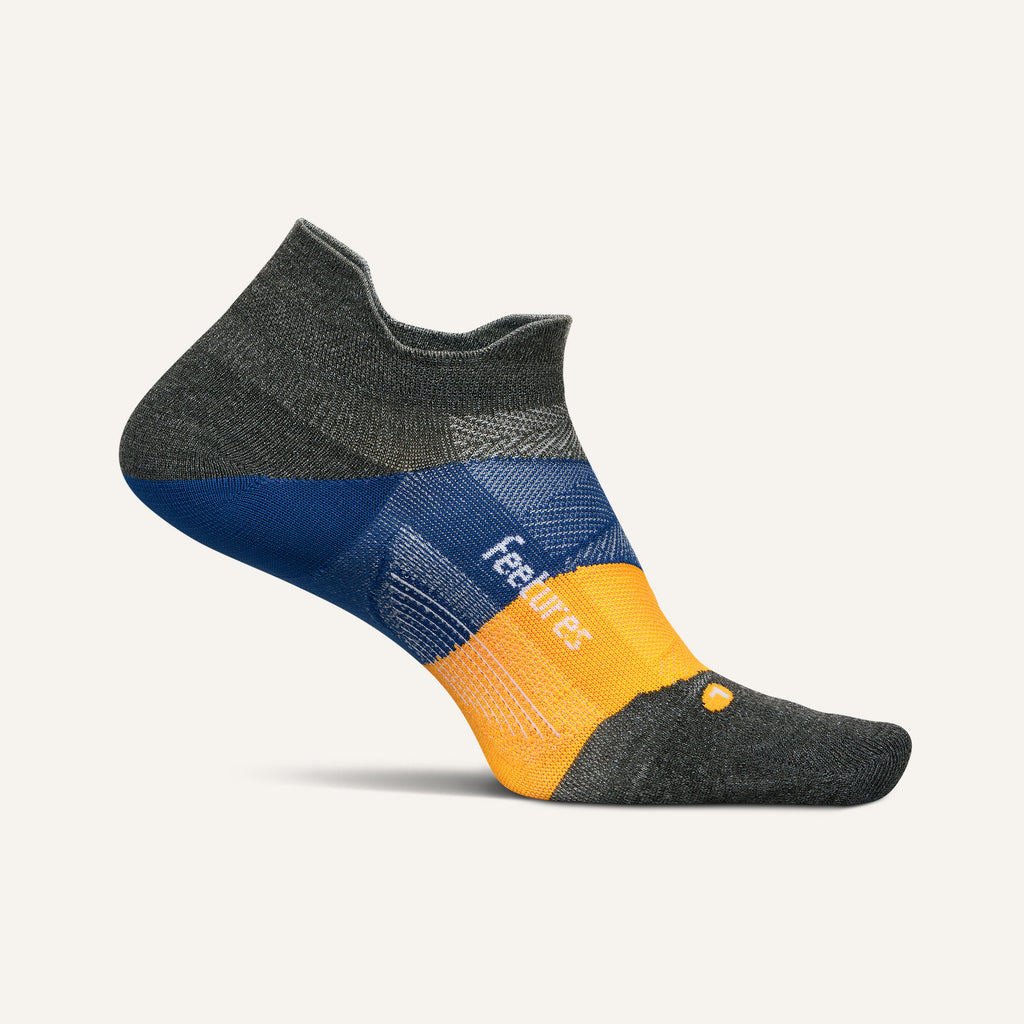 Elite Ultra Light Cushion No Show Socks for Men & Women - Breathable Anti-Slip Invisible Liner Socks (Iron Seal) - Perfect for Running, Sneakers & Dress Shoes