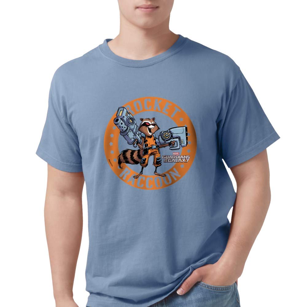 Guardians of the Galaxy GOTG Comic Rocket Guns T-Shirt for Men | Comfort Colors Cotton Tee | Marvel Superhero Graphic Shirt for Cosplay, Comic Con & Casual Wear