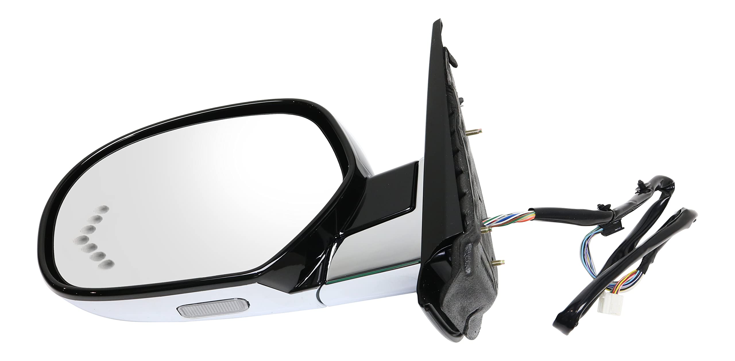 Garage-Pro Heated Power Glass Side Mirror with In-Glass Signal Light - Compatible with 2007-2008 Chevrolet Tahoe, 2007-2008 GMC Yukon, 2007-2014 Cadillac Escalade (Driver Side) - Perfect for Winter Driving & Enhanced Safety