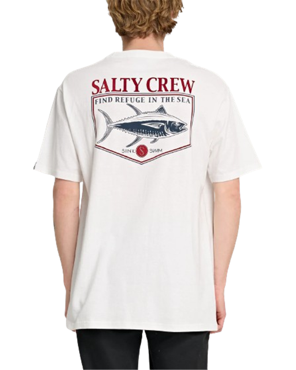 Salty Crew Angler Standard Tee - Premium Fishing Shirt for Men - Comfortable & Durable Performance Wear for Fishing, Boating & Outdoor Adventures