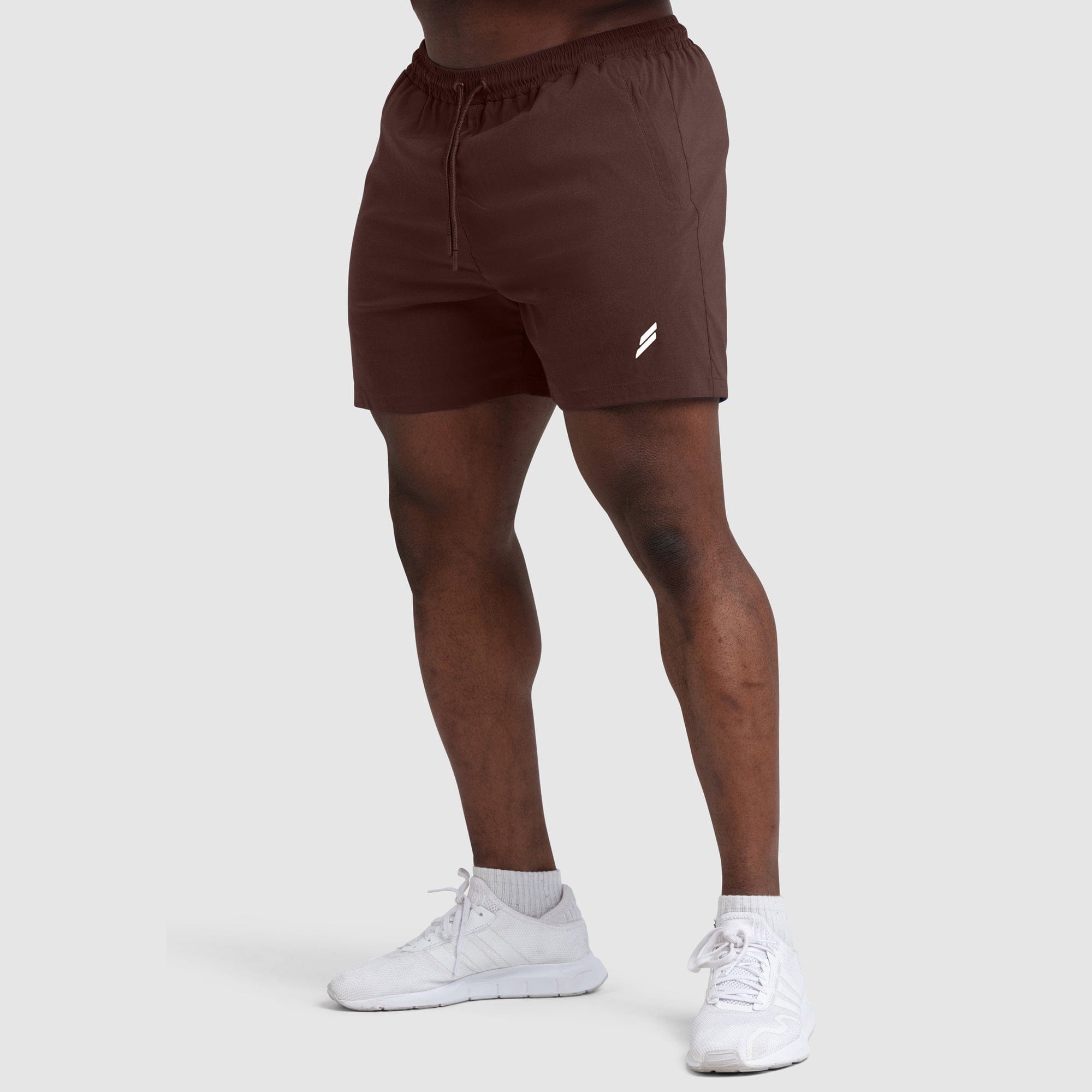 Genesis 5 Shorts for Men - Comfortable Casual Athletic Shorts in Chestnut Brown | Perfect for Gym, Running, Workout & Summer Outdoor Activities