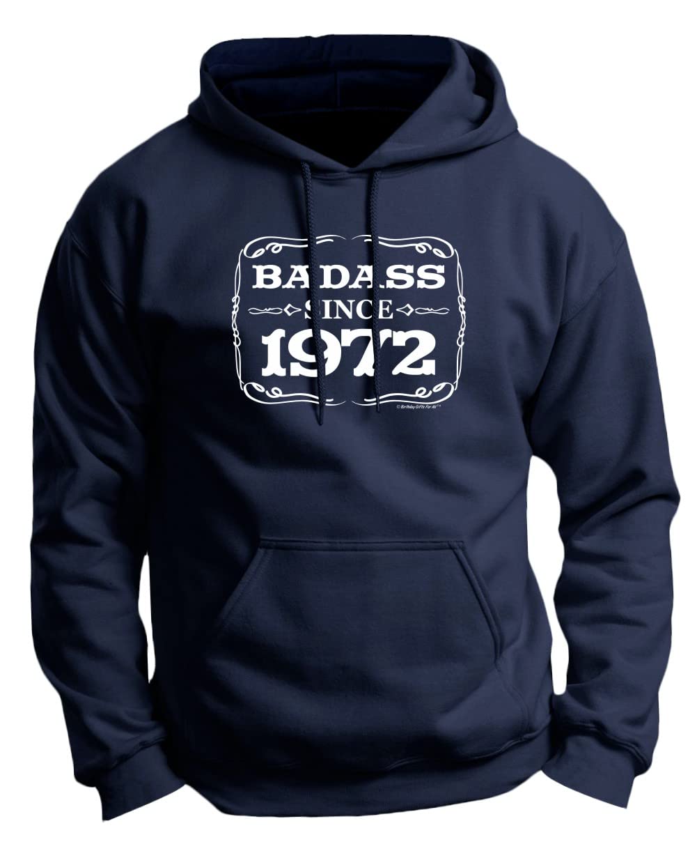 Badass Since 1972 50th Birthday Premium Hoodie Sweatshirt - Perfect Gift for Milestone Celebrations & Casual Wear
