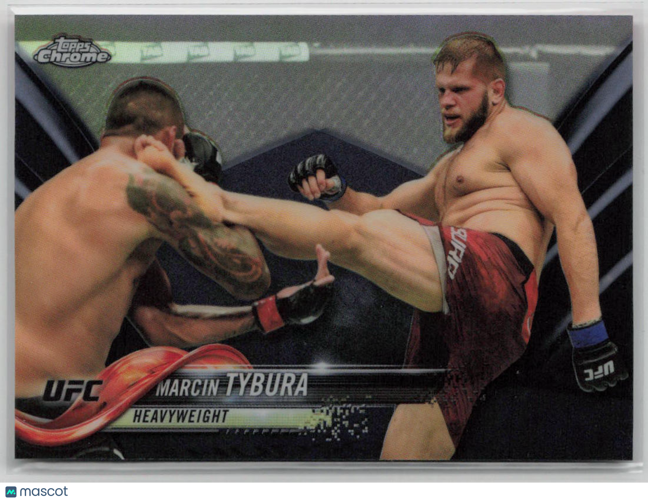 2018 Topps Chrome Marcin Tybura Black Refractor 07/10 #53 UFC Trading Card - Rare MMA Collectible for Sports Memorabilia & Card Game Enthusiasts