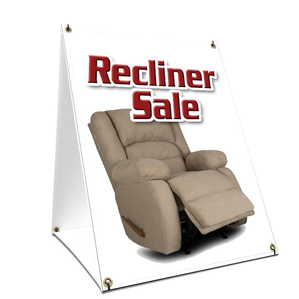 A-Frame Sidewalk Recliner Sale Sign 24x36