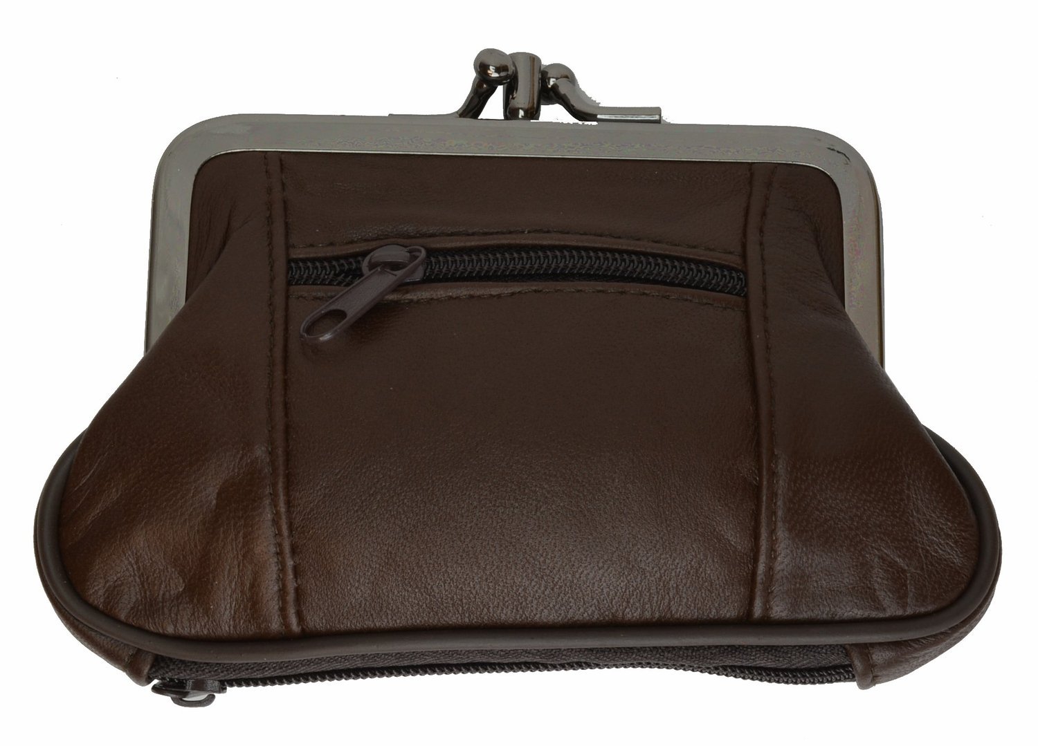 Genuine Leather Coin Purse with Secure Clasp - Small Wallet for Cash & Coins - Perfect for Travel, Shopping & Everyday Use