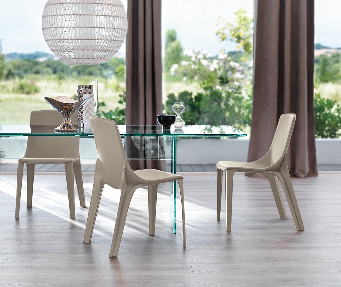 Fiam Callas Chair - Modern Accent Chair for Living Room, Bedroom & Office - Stylish and Comfortable Seating for Home Decor