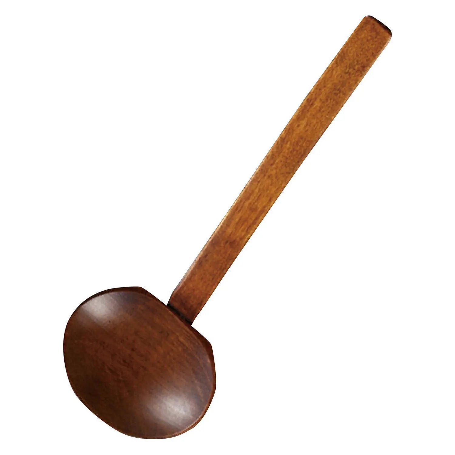 Handcrafted Wooden Lacquered Soup Ladle - Natural Kitchen Utensil for Cooking, Serving & Stirring - Perfect for Soups, Stews & Sauces