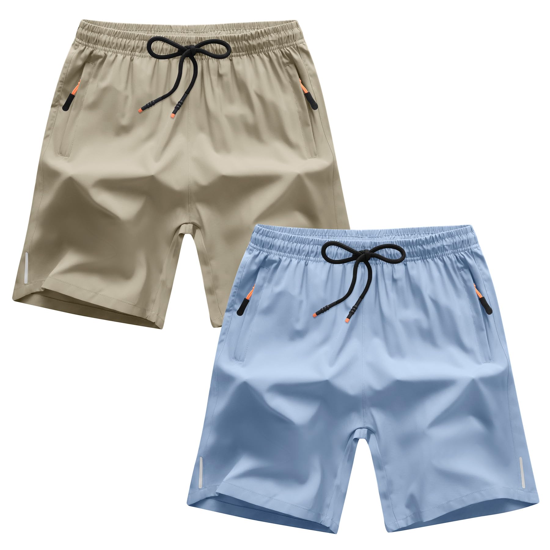 Boys' Quick Dry Athletic Shorts - Breathable Workout Shorts for Running, Gym & Sports | Lightweight & Comfortable for Active Kids