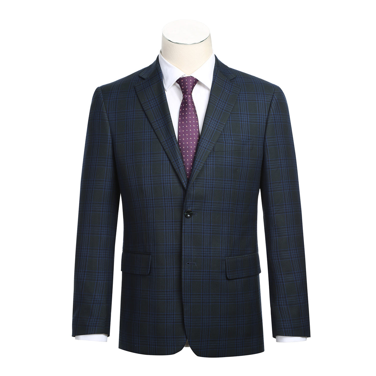 Renoir Alessandro Vitello Slim Fit Navy Blazer for Men | Premium Tailored Business Suit Jacket | Perfect for Office, Weddings & Formal Events