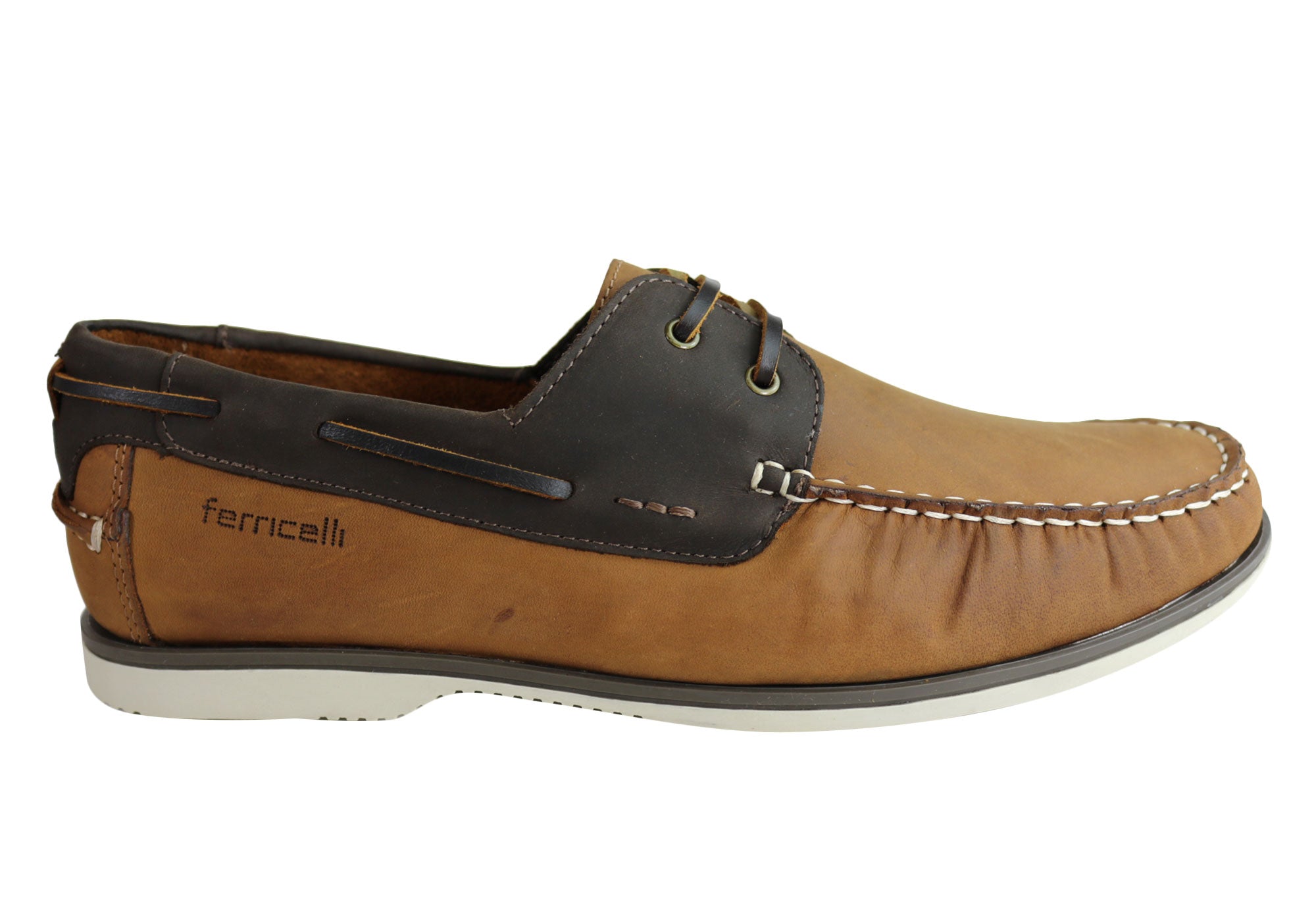 Ferricelli Gordon Men's Casual Leather Lace-Up Shoes - Handmade in Brazil - Comfortable & Stylish for Everyday Wear, Office & Outdoor Activities
