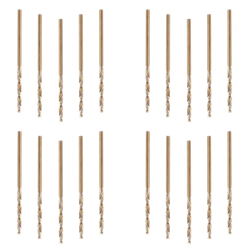20pcs M2 HSS 1.5mm Drill Bit Set for Metal, Stainless Steel, Plastic, Aluminum & Wood - High Speed Steel Twist Drill Bits with Split Point for Precision Drilling - Perfect for DIY, Metalworking, Woodworking & Home Improvement Projects