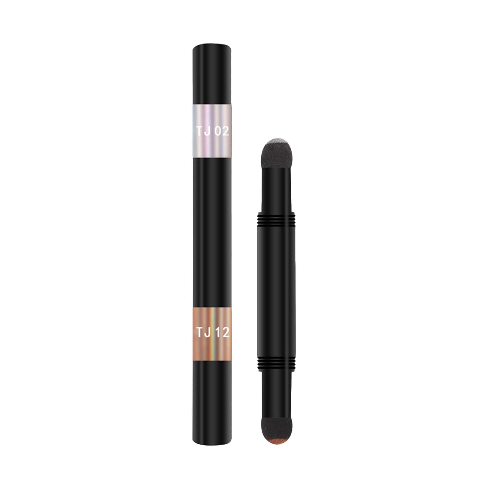 Double Headed Nail Powder Pen - Gold & Colored Sponge Nail Brushes for Air Cushion Manicure | Professional Nail Art Tools for Salon & Home Use