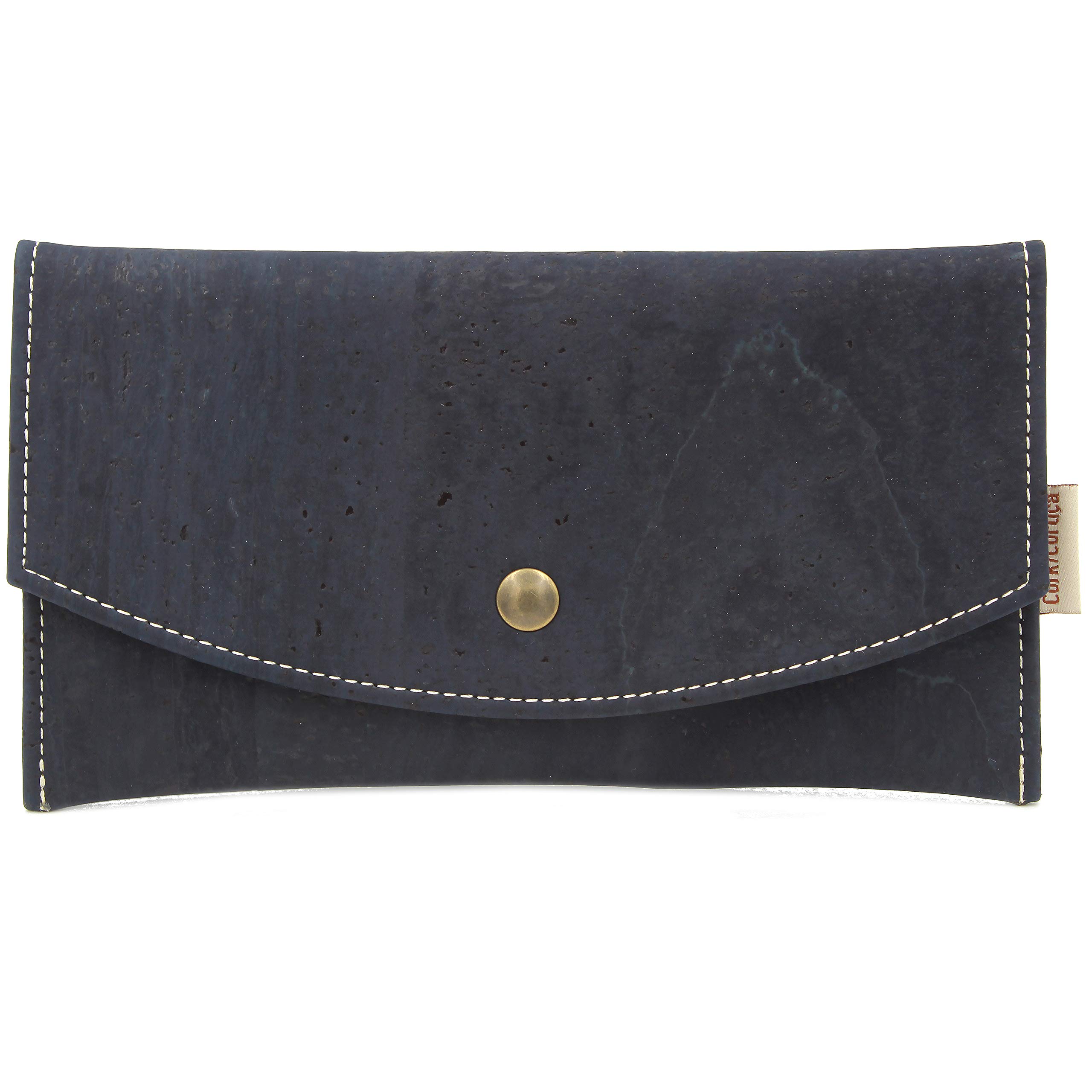 Handmade 100% Natural Portuguese Cork Blue Women's Wallet - Eco-Friendly Fashion Accessory for Everyday Use, Travel & Gifts