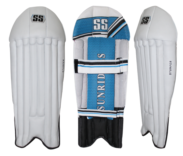 Premium SS Stumper PU Cricket Wicket Keeping Pads - Lightweight Protective Gear for Wicket Keepers | Perfect for Practice & Professional Matches