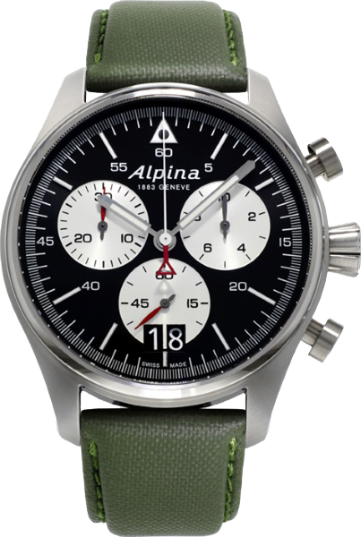 Alpina Startimer Pilot Big Date Men's Automatic Watch AL 372BS4S6 - Luxury Swiss Timepiece for Aviation Enthusiasts & Business Professionals