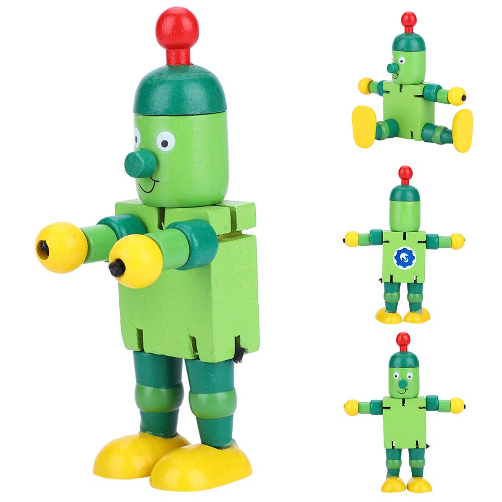 Wooden Robot Toys for Kids - Green STEM Learning Toy for Boys & Girls | Perfect for Educational Play, Birthday Gifts & Classroom Activities