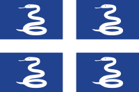 Martinique Courtesy Flag 12x18 Inches - Nautical Boat & Yacht Decoration for Caribbean Sailing & Maritime Events