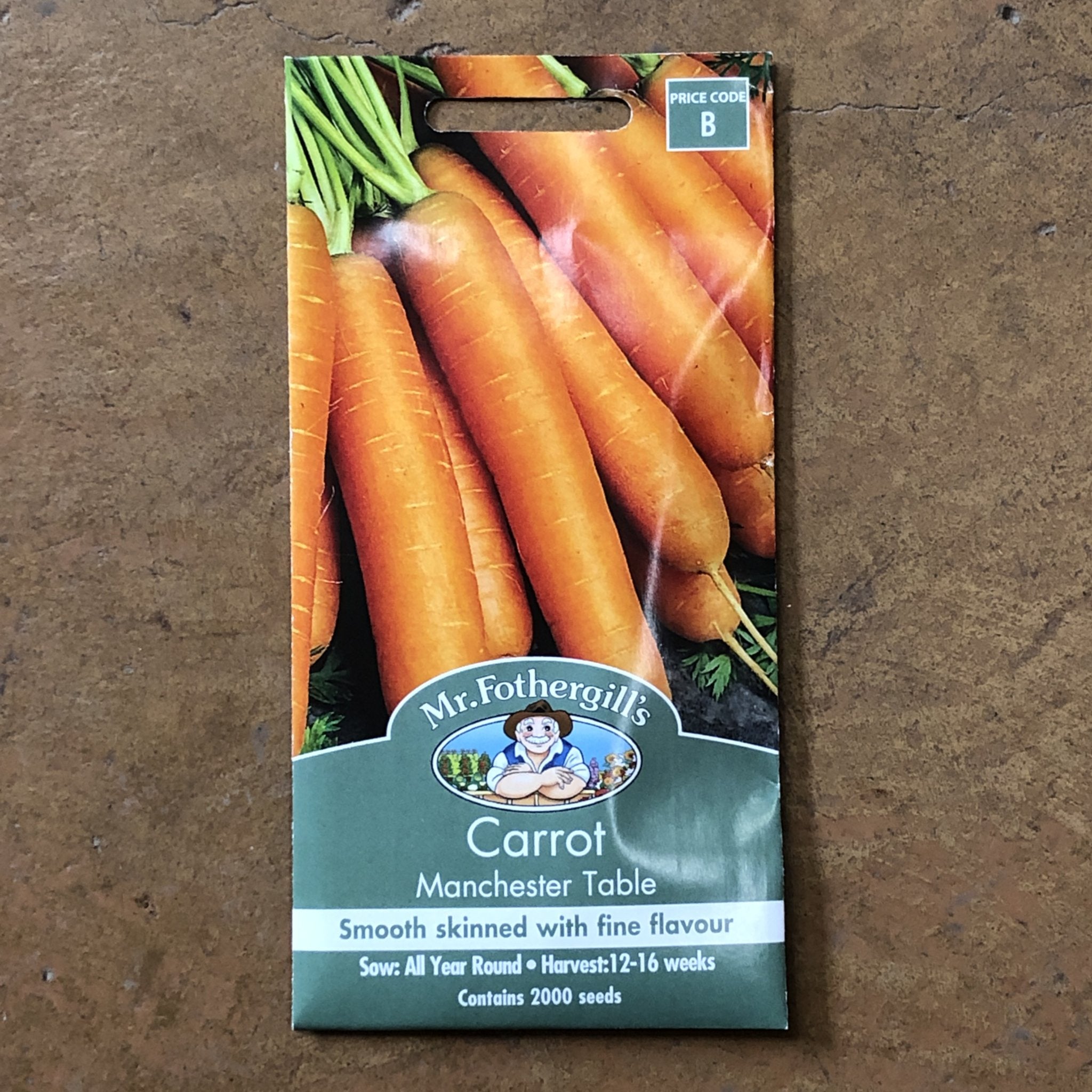 Organic Carrot 'Manchester Table' Seeds for Planting - Non-GMO, Heirloom Variety - Perfect for Home Gardens, Raised Beds & Container Gardening