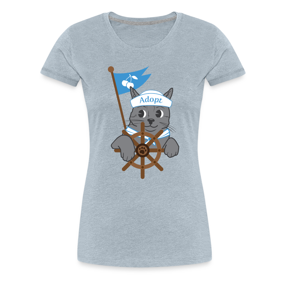 Door County Sailor Cat Contoured Premium Cotton T-Shirt for Men & Women - Comfortable Casual Wear for Sailing, Beach Outings & Everyday Fashion