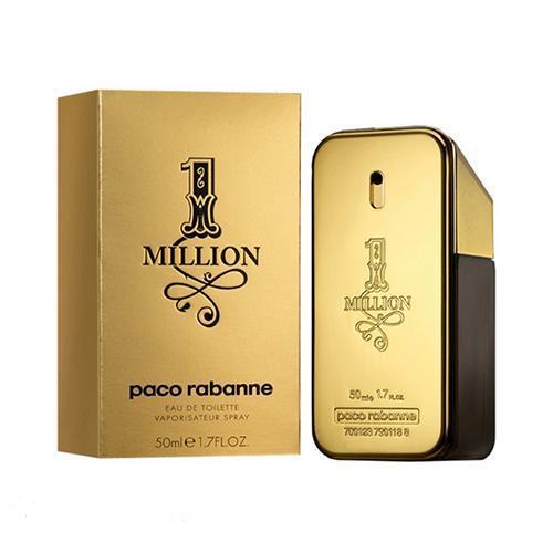 Paco Rabanne One Million Eau de Toilette 50ml for Men - Luxury Cologne for Date Night, Special Occasions & Gifting