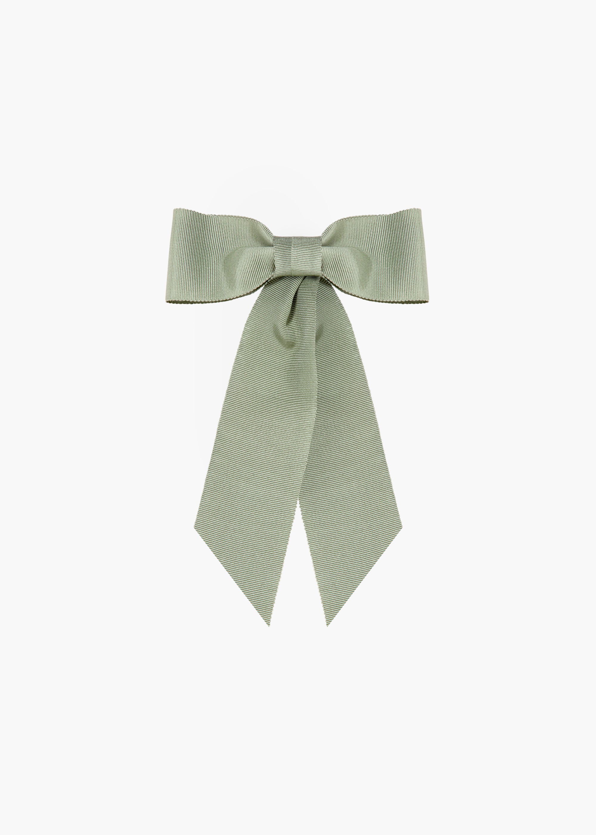 Alice Grosgrain Bow Barrette Hair Clip - Pistachio Green for Women & Girls - Perfect for Weddings, Parties & Everyday Style