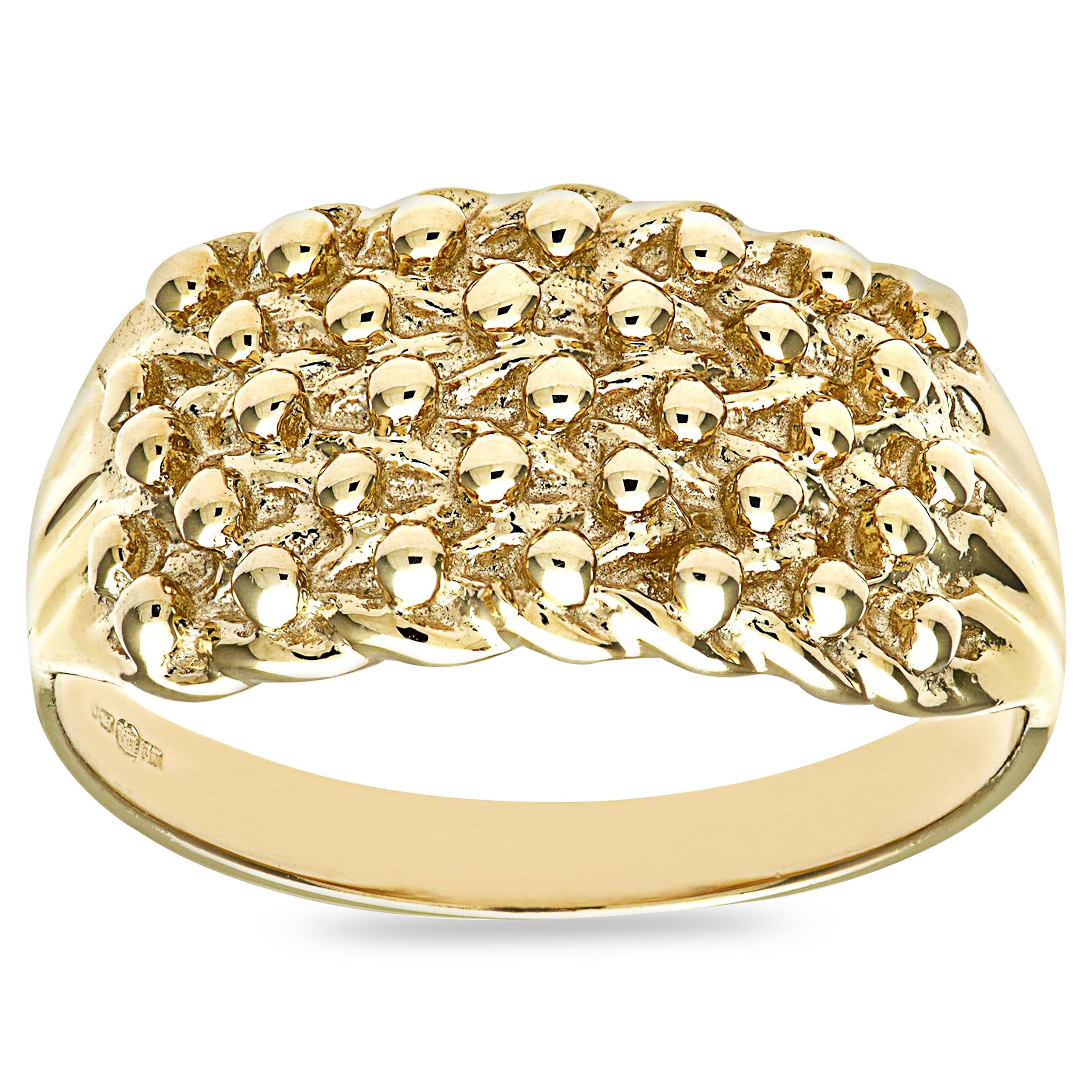 9ct Yellow Gold Keeper Ring for Women - Elegant Stackable Ring for Wedding, Anniversary & Everyday Wear | Citerna Jewelry