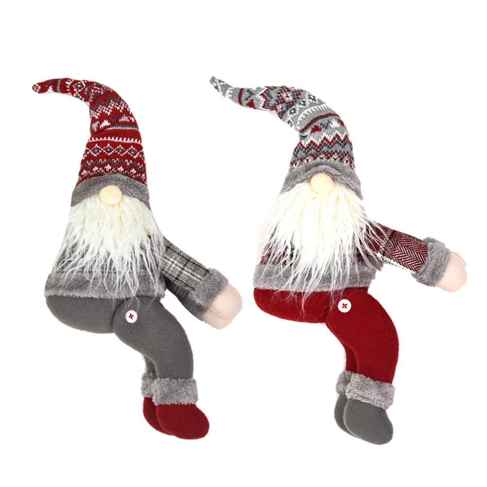 2-Pack Christmas Doll Curtain Clips - Holiday Decorative Curtain Hooks for Home, Living Room, Bedroom - Festive Xmas Decorations for Windows, Doors, and Holiday Parties