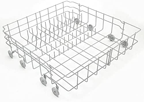 Original OEM Dishwasher Lower Dish Rack Replacement Part - Compatible with Models 154887103, 154432604, 154808001 - Perfect for Kitchen Appliance Repair and Maintenance