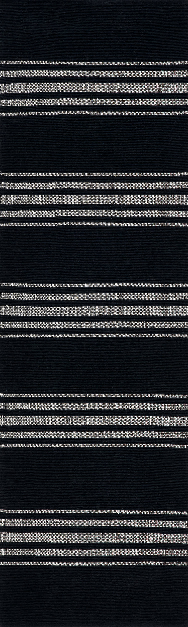 Bergamot Striped Cotton Rug - Soft & Durable Black Area Rug for Living Room, Bedroom, or Office | Stylish Home Decor & Floor Covering