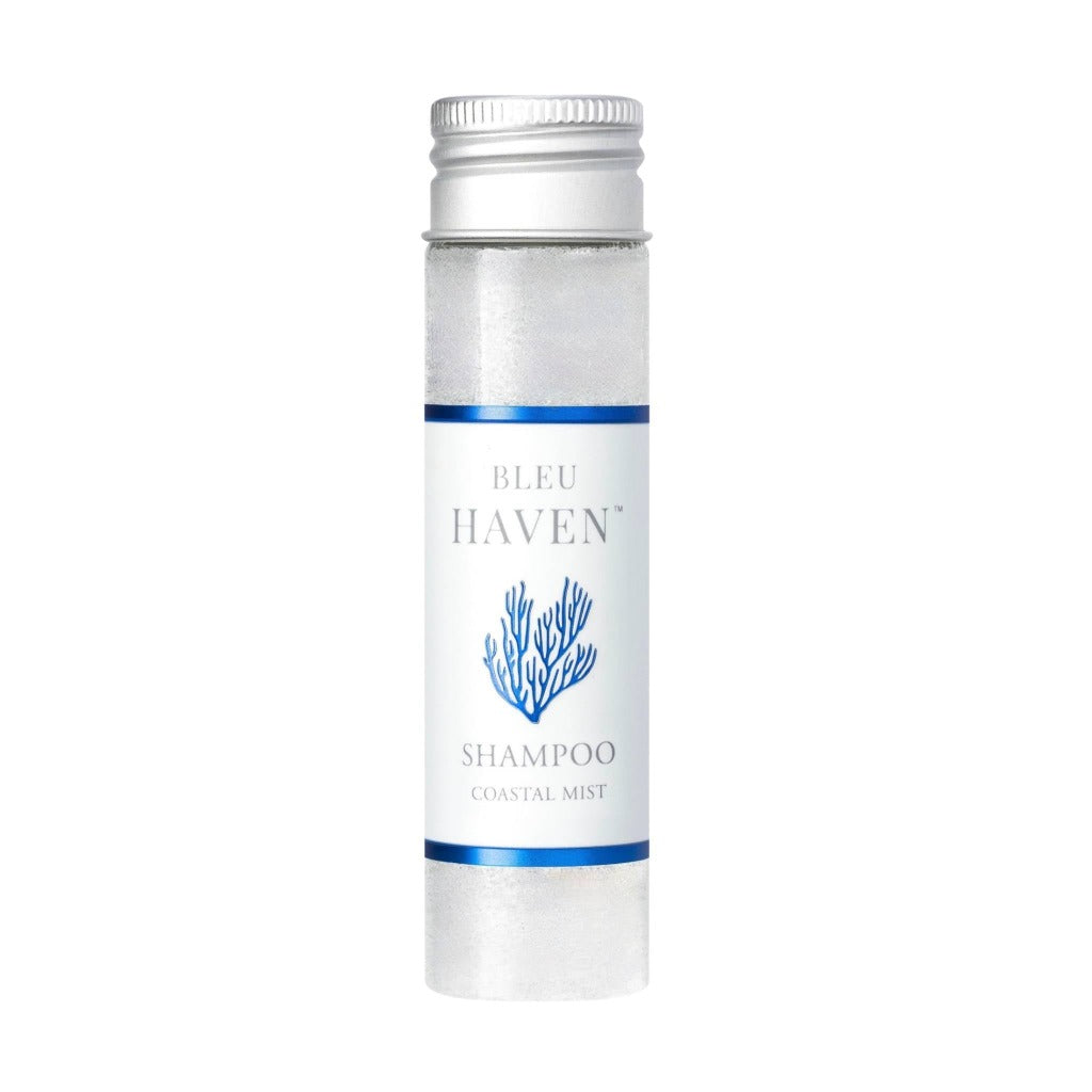 Bleu Haven Shampoo 40ml - Gentle Cleansing for All Hair Types - Perfect for Travel, Gym & Everyday Use