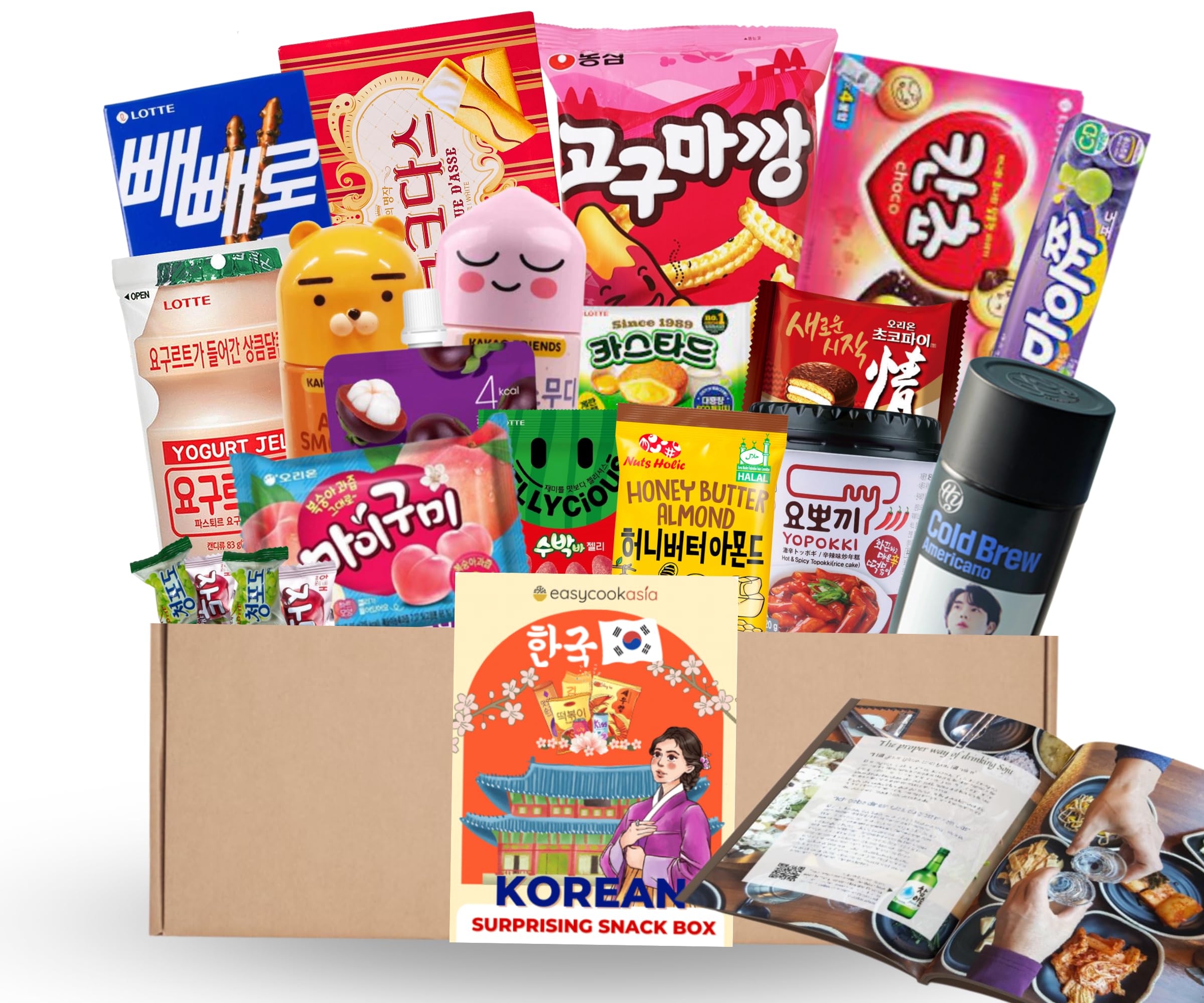 Korean Snack Box - 20-Piece Assortment of Delicious Korean Snacks | Perfect for Gifts, Parties & Korean Food Lovers