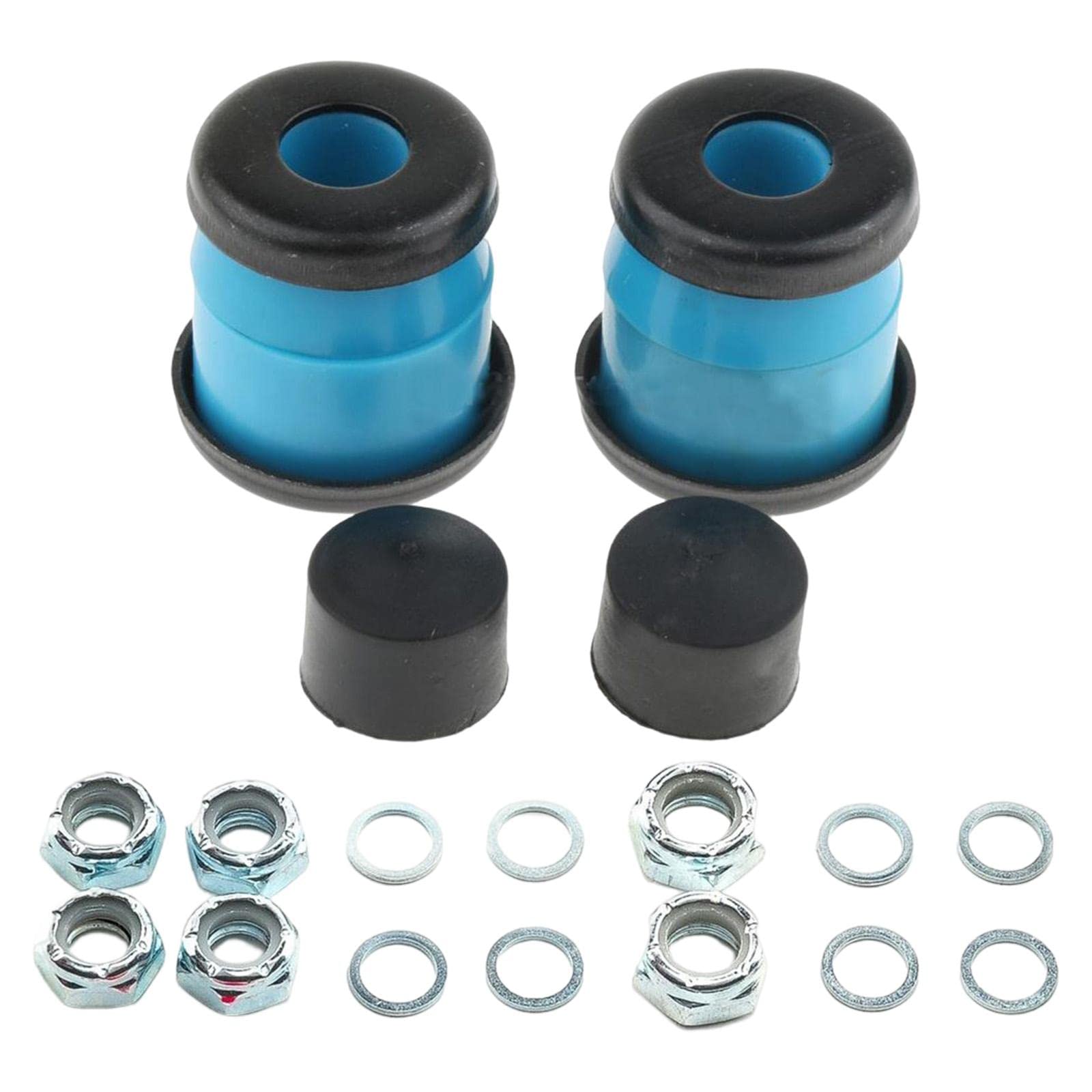 Shamjina Skateboard Truck Cup Washer Replacement Kit - Upper/Lower Bushing Washers Hardware Set for Skateboard & Longboard (Blue) | Durable Skateboard Maintenance & Repair Accessories for Smooth Riding