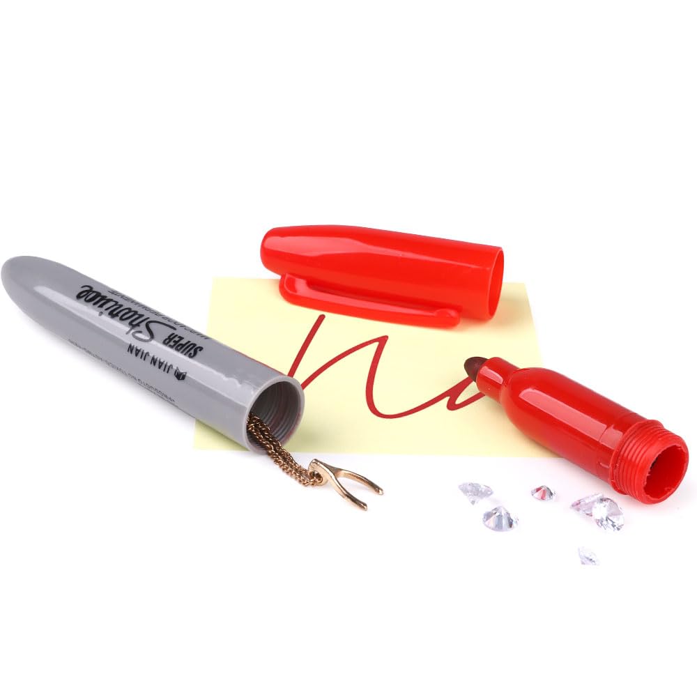 BarGifts Fake Pen Diversion Safe - Hidden Storage Marker Pen for Valuables & Small Items (Red, 1pc) - Perfect for Travel, Office & Home Security
