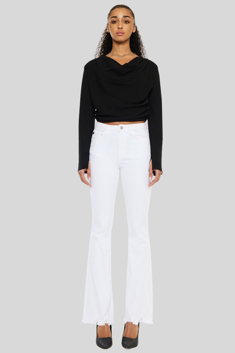 Brenna Essentials High Rise Bootcut Jeans for Women - Stretchy Denim Pants with Flared Leg | Perfect for Casual Wear, Office & Night Out